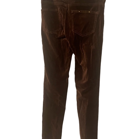 Pilcro & The Letterpress Serif Velvet Maroon Skinny Pants Jeans Size 26 Women's - Picture 4 of 7